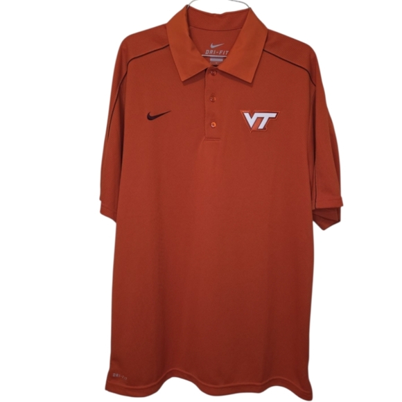 Nike Virginia Tech Performance Polo Shirt Size M - Picture 2 of 11